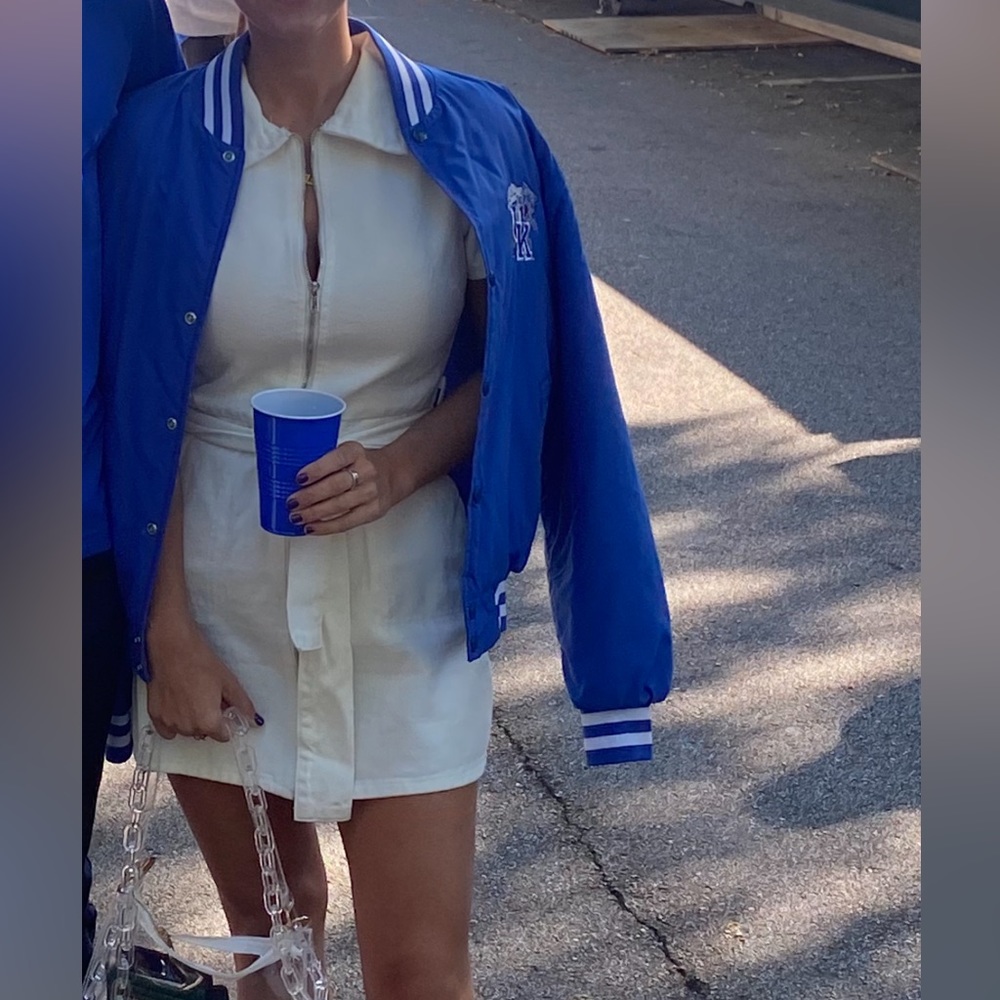 Denim mini dress